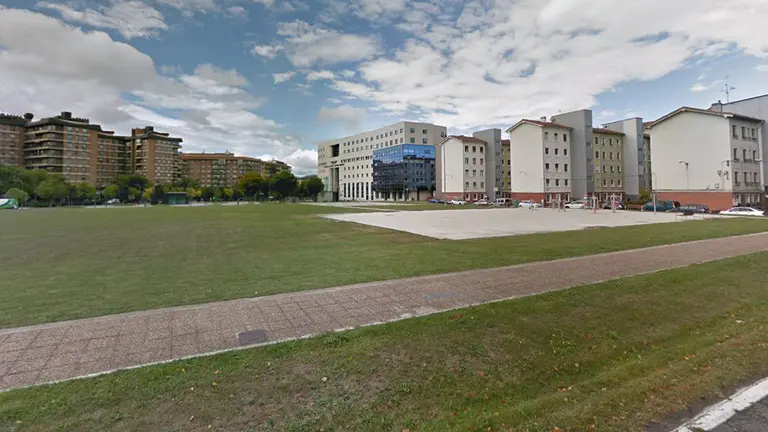 Solar de la antigua cárcel de Pamplona. ARCHIVO