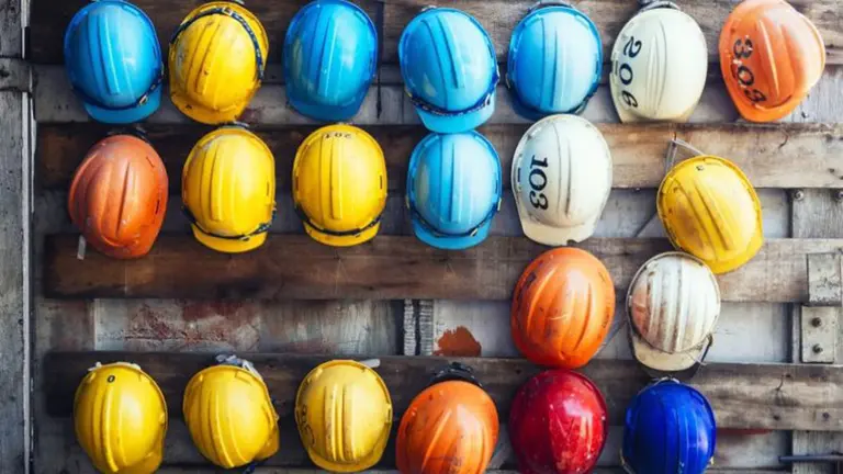 Varios cascos de una obra ARCHIVO