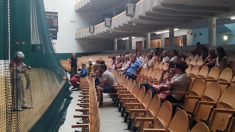 Visita guiada al frontón Labrit de Pamplona. Cedida.