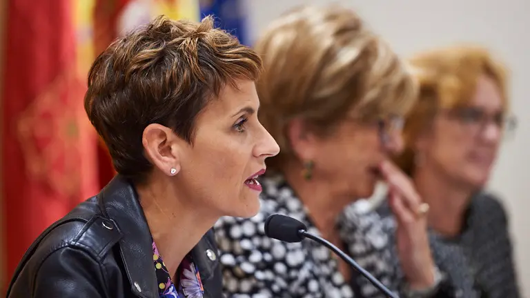 Apertura de curso de la Universidad Nacional de Educación a Distancia (UNED) con la presencia de la presidenta del Gobierno de Navarra María Chivite. MIGUEL OSÉS