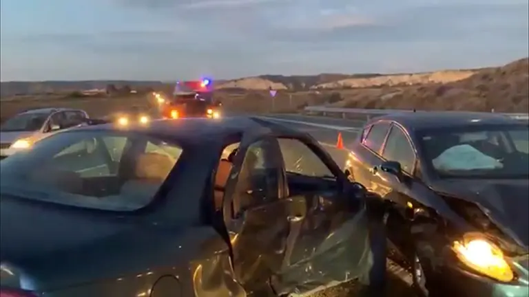 Accidente de tráfico en la NA115 en Peralta, donde una persona ha resultado herida BOMBEROS