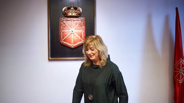 Comisión de Relaciones Ciudadanas del Parlamento de Navarra con la comparecencia de la consejera Ana Ollo. MIGUEL OSÉS