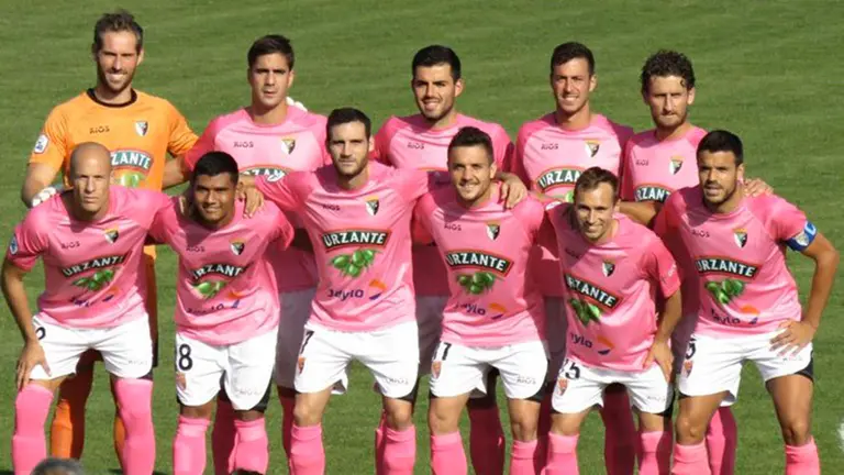 Equipo titular del CD Tudelano. @CDTudelano.