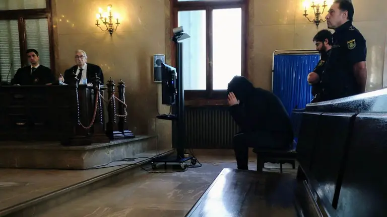 El acusado por el crimen, durante un momento de la sesión del juicio. EUROPA PRESS