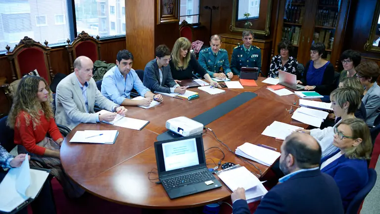 Reunión de la comisión de coordinación contra la violencia de género de Navarra. PABLO LASAOSA 3