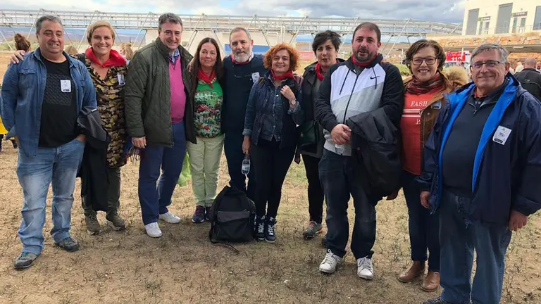 El diputado del PNV Aitor Esteban, durante la celebración del Nafarroa Oinez en Tudela TWITTER (@UnaiHualde)