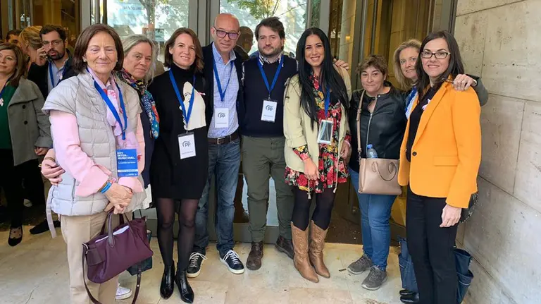 Delegación de Navarra que ha asistido a la Intermunicipal del PP celebrada en Valladolid CEDIDA