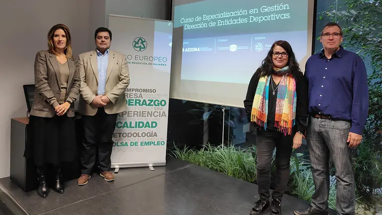 Presentación del curso de gestión deportiva de Aedona. Cedida.