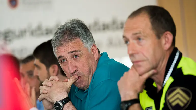 _Reunión de la Junta Local de Protección Civil, bajo la presidencia del alcalde, Joseba Asiron, Aritz Romeo y Jesús Munárriz PABLO LASAOSA 06