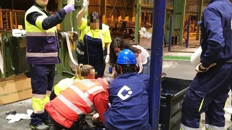 Trabajador herido y atendido en Lesaka CEDIDA