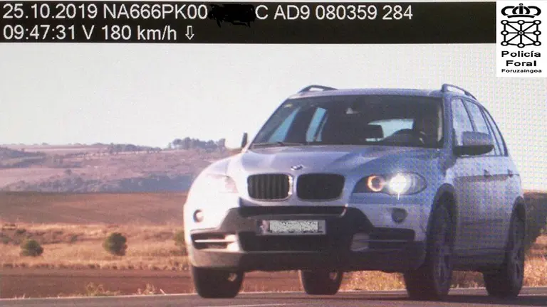 Imputado por exceso de velocidad en Dicastillo POLICÍA FORAL