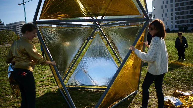 Inauguración de los poliedros gigantes, dentro del programa 'Repensar la periferia' 12