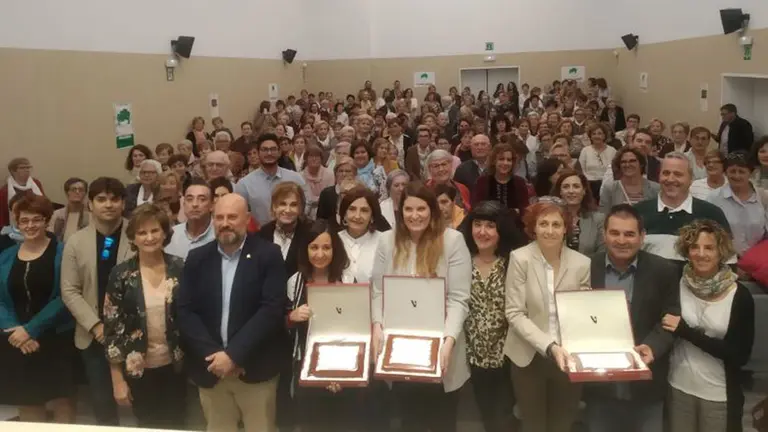Participantes en el encuentro de mujeres rurales celebrado este sábado en Larraga GOBIERNO DE NAVARRA
