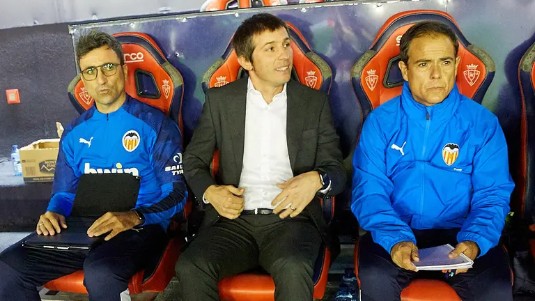 Partido de La Liga Santander entre Osasuna y Valencia disputado en El Sadar. IÑIGO ALZUGARAY