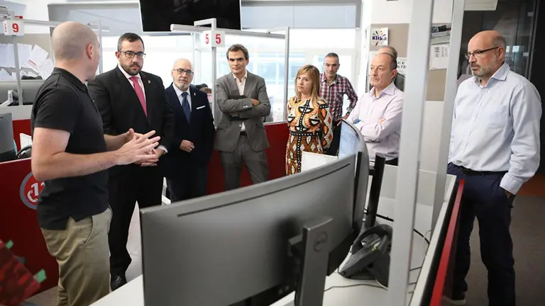 Los consejeros Remírez y Cigudosa visitan el Centro de Gestión de Emergencias 112 SOS Navarra GOBIERNO DE NAVARRA