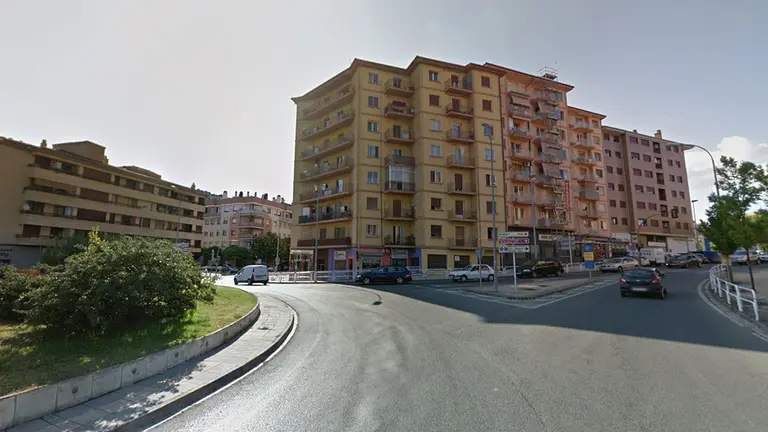 Zona desde donde dio comienzo la persecución en Estella ARCHIVO