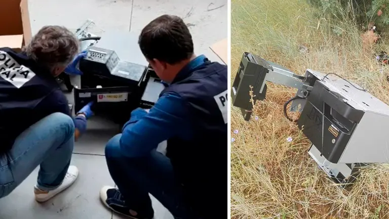 Detenidos tres hombres que robaban cajas de auto cobro POLICÍA FORAL