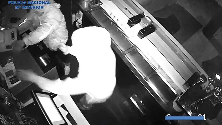 Dos de los detenidos durante uno de los robos con fuerza cometidos en Pamplona POLICÍA NACIONAL