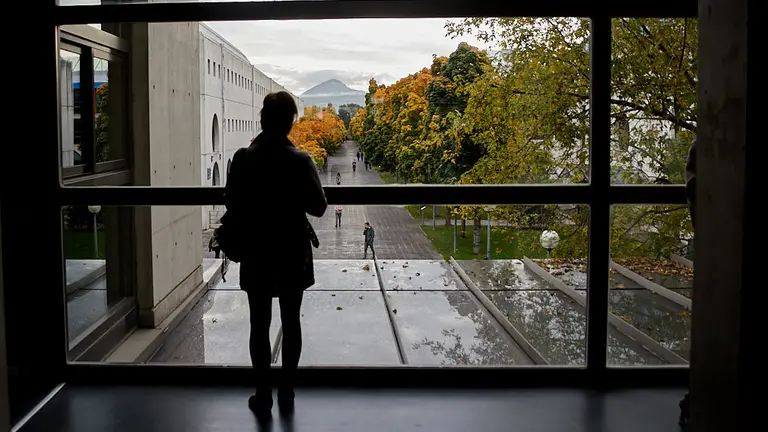 Oposiciones en la UPNA para 136 plazas de auxiliar administrativo del Gobierno de Navarra con más de 8.000 aspirantes apuntados. IÑIGO ALZUGARAY