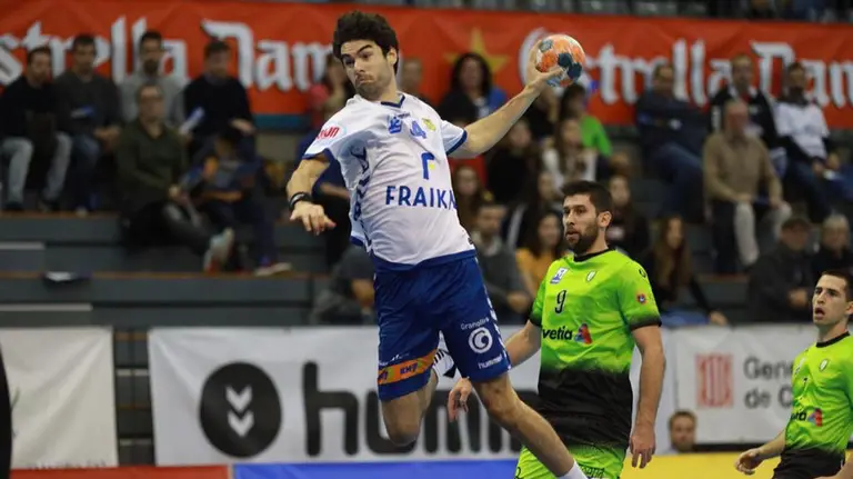 Partido de la liga asobal entre Granollers y Anaitasuna. @BMGranollers.