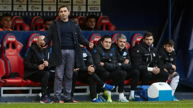 Asier Garitano Partido de La Liga Santander entre Osasuna y Alavés disputado en El Sadar. IÑIGO ALZUGARAY
