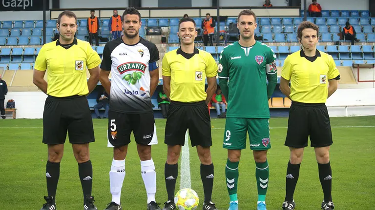 Partido entre el Tudelano y la SD Leioa en la capital ribera. @SDLEIOAoficial.