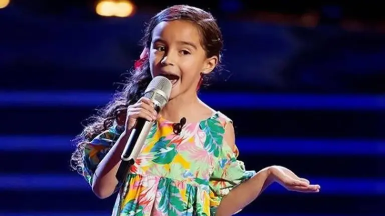 La niña Marian Lorette, que participó en la versión mexicana de La Voz Kids
