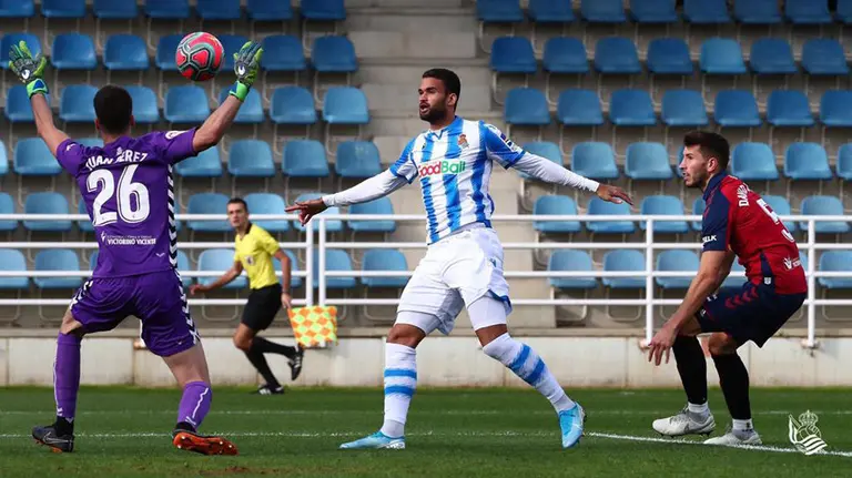 Partido entre la Real Sociedad y Osasuna en Zubieta. @RealSociedad.