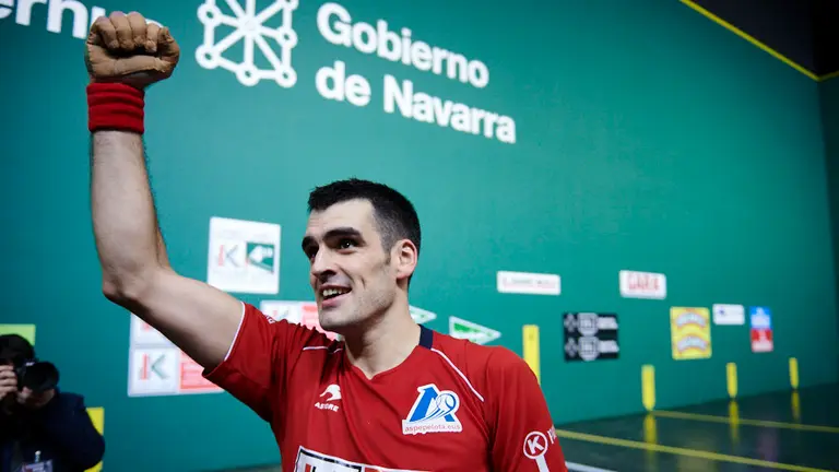 Final del Campeonato del Cuatro y Medio entre Ezkurdia y Altuna III en el Navarra Arena. PABLO LASAOSA 16