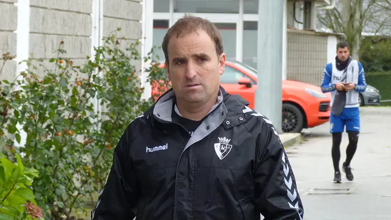 El entrenador de Osasuna, Jagoba Arrasate en Tajonar. Navarra.com
