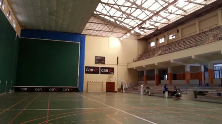 Interior del frontón Lizarra de Estella. @EstellaDirecto.