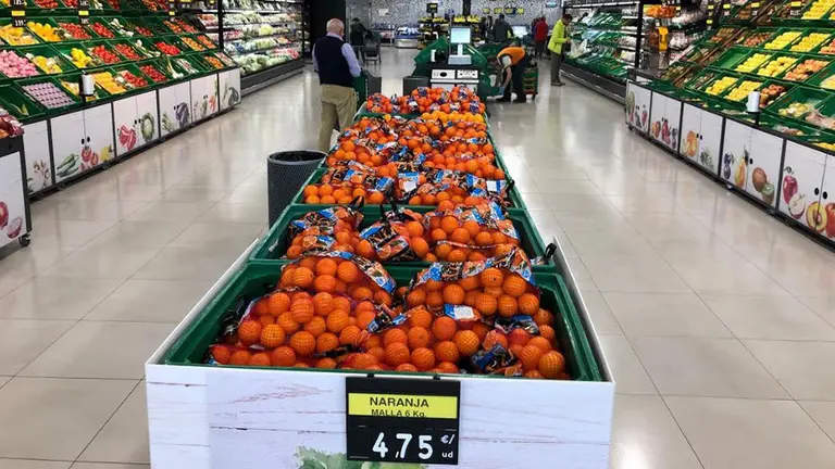 Sección de fruta y verdura en un Mercadona de Navarra MERCADONA