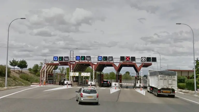 Peaje, en el término municipal de Corella, de la AP-68