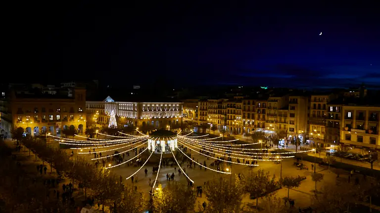 El Ayuntamiento de Pamplona inaugura el Belén del Zaguan y las luces navideñas de la ciudad de Pamplona. PABLO LASAOSA