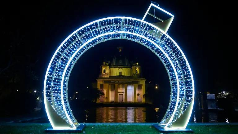 El Ayuntamiento de Pamplona inaugura el Belén del Zaguan y las luces navideñas de la ciudad de Pamplona. PABLO LASAOSA