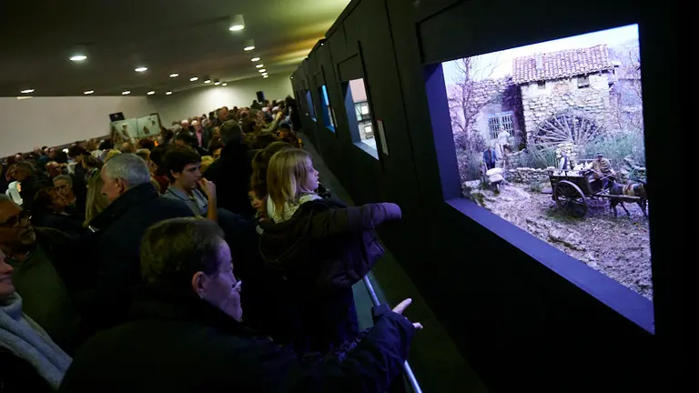 Inauguración en Baluarte de los tradicionaes Belenes de Navidad 2019. PABLO LASAOSA