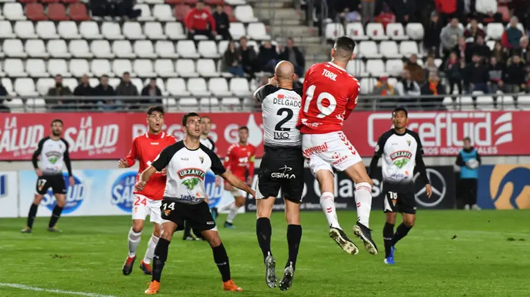 Partido entre el Real Murcia CF y el CD Tudelano, final de la Copa RFEF. @realmurciacfsad.