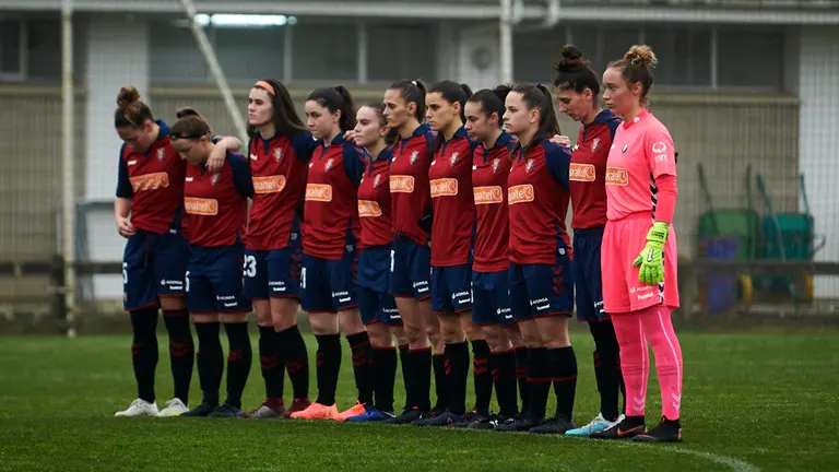 Osasuna femenino se enfrenta al Oviedo en las intalaciones de Tajonar. PABLO LASAOSA