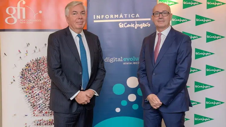 Vincent-Rouaix, presidente y CEO del grupo Gfi y Jesús Nuño de la Rosa, presidente de IECISA. CEDIDA