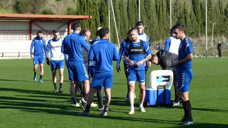 Entrenamiento de Osasuna en las instalaciones de Tajonar. Navarra.com