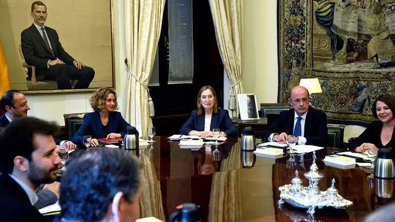 La Mesa del Congreso, en su primera reunión  Óscar Cañas Europa Press