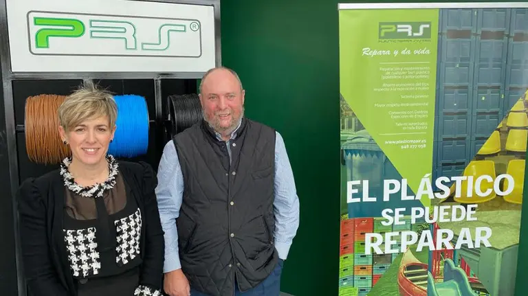 María Eugenia Sádaba, directora general de PRS, y Patxi Arboniés, cofundador y presidente de la empresa CEDIDA