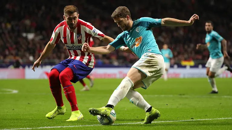 Darko Brasanac en el encuentro en el Wanda Metropolitano entre Osasuna y el Atlético de Madrid EFE.