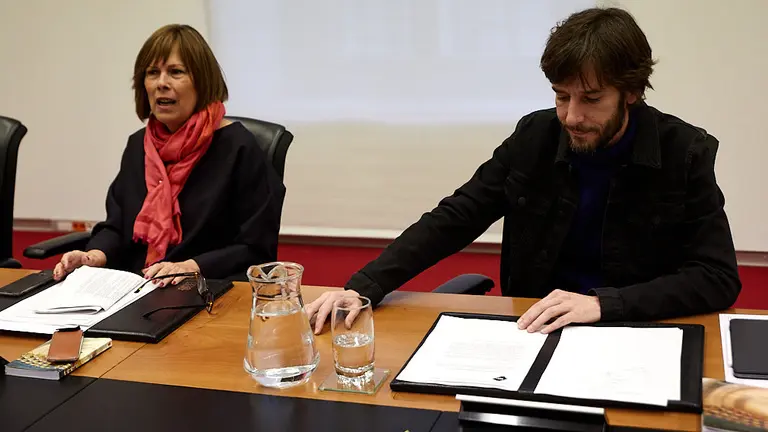 Reunión semanal de la Mesa y Junta del Parlamento de Navarra. IÑIGO ALZUGARAY