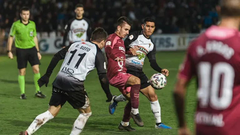 Partido entre el CD Tudelano y el Albacete de la Copa del Rey. @MFuster10.
