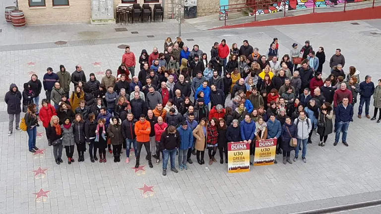 Representantes del Consejo de ELA en Alsasua. CEDIDA