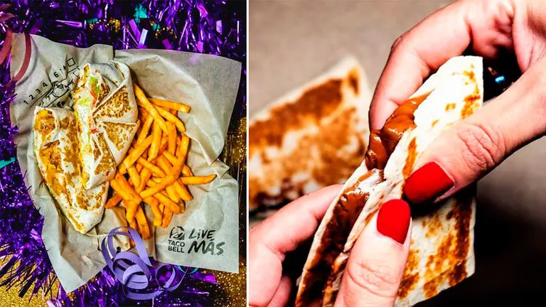 Varias imágenes de la comida que se sirve en Taco Bell. INSTAGRAM