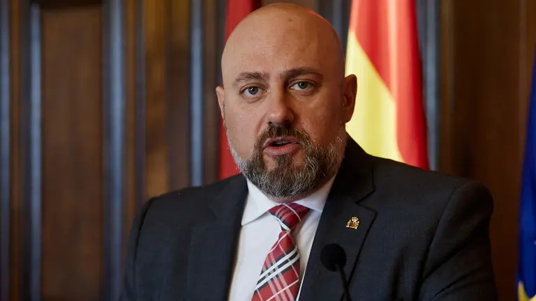 El delegado del Gobierno en Navarra, Jos&eacute; Luis Arasti, hace balance del a&ntilde;o en su mensaje navide&ntilde;o. I&Ntilde;IGO ALZUGARAY