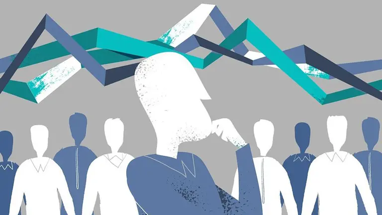 Un hombre reflexionando ARCHIVO