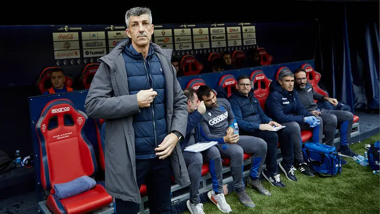 Imanol Alguacil Partido de La Liga Santander entre Osasuna y Real Sociedad disputado en el estadio de El Sadar. IÑIGO ALZUGARAY